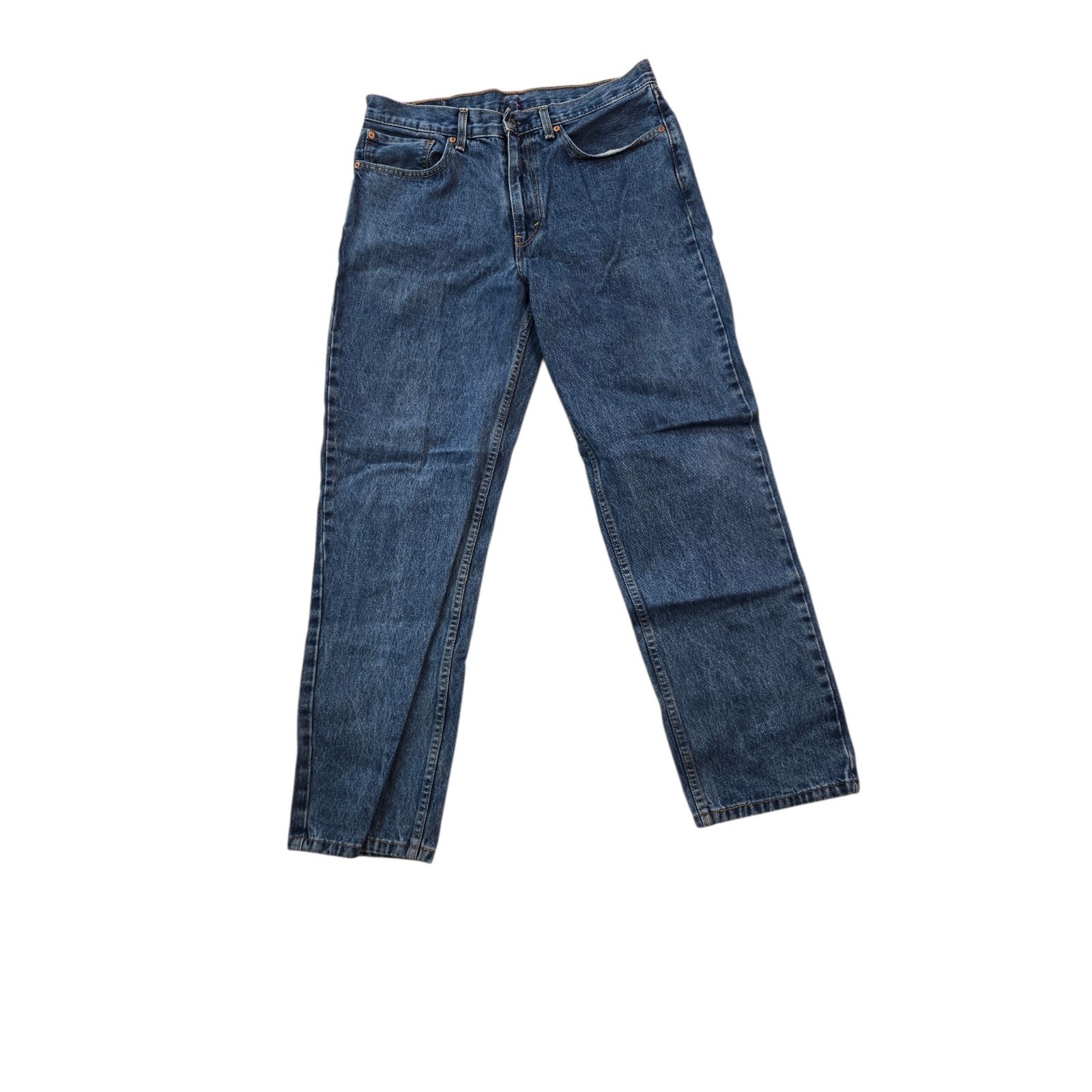 Levi's 505 Mens Jeans Size 34x32 Blue Medium Wash Denim Straight Leg Regular Fit